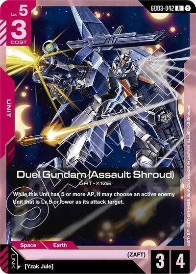 Duel Gundam (Assault Shroud) (GD03-042) (Normal, Uncommon)