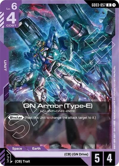 GN Armor (Type-E) - GD03-057 (Normal, Uncommon)