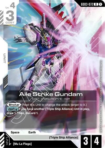 Aile Strike Gundam - GD03-072 (Holofoil, Rare)