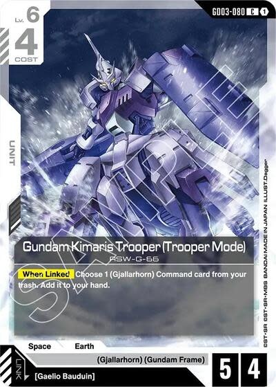 Gundam Kimaris Trooper (Trooper Mode) - GD03-080 (Normal, Common)