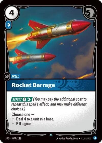 Rocket Barrage - 077/221 (Normal, Uncommon)