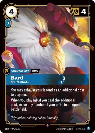 Bard - Mercurial - 079/221 (Foil, Rare)