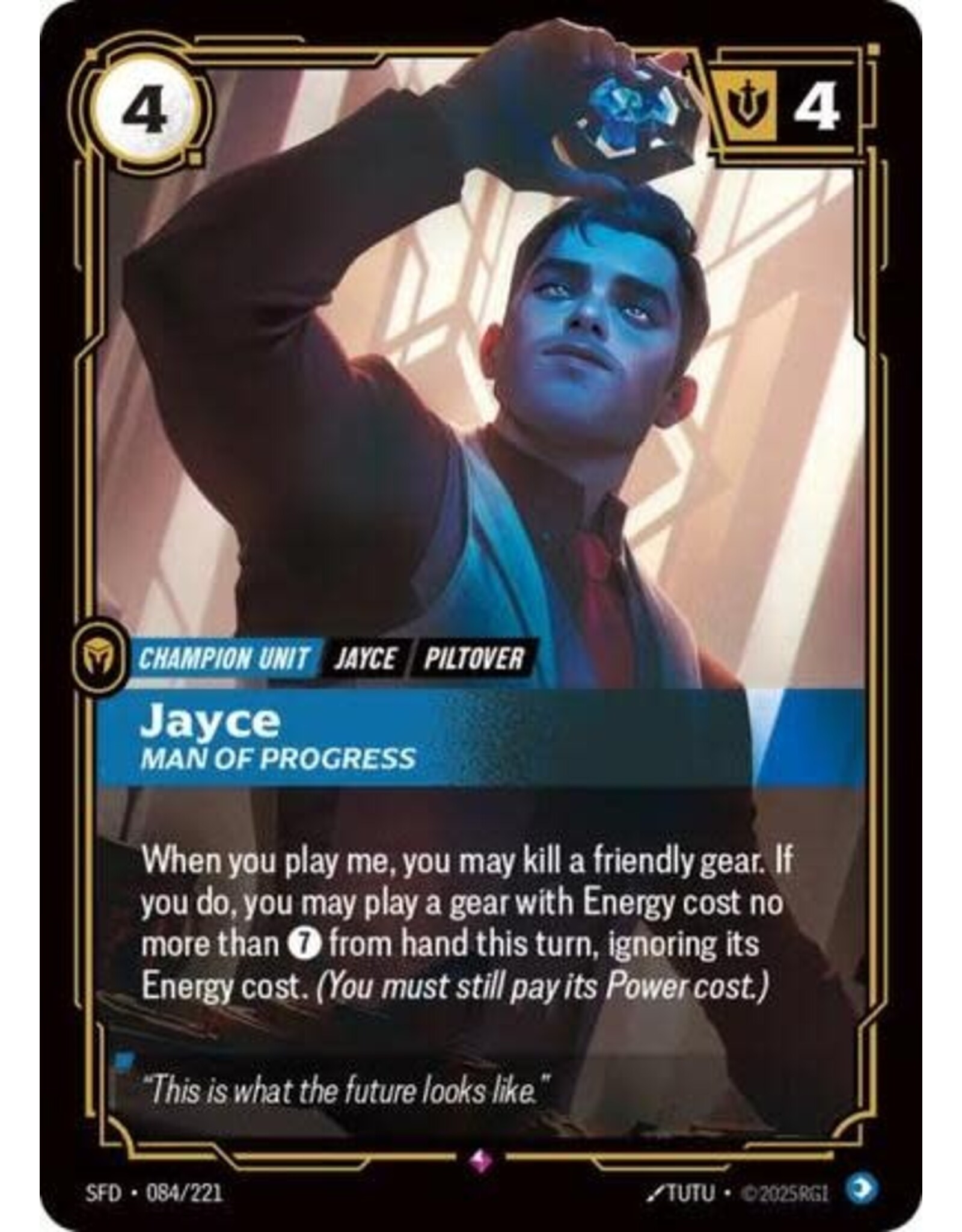 Jayce - Man of Progress - 084/221 (Foil, Rare)
