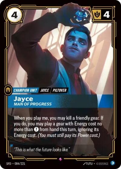 Jayce - Man of Progress - 084/221 (Foil, Rare)