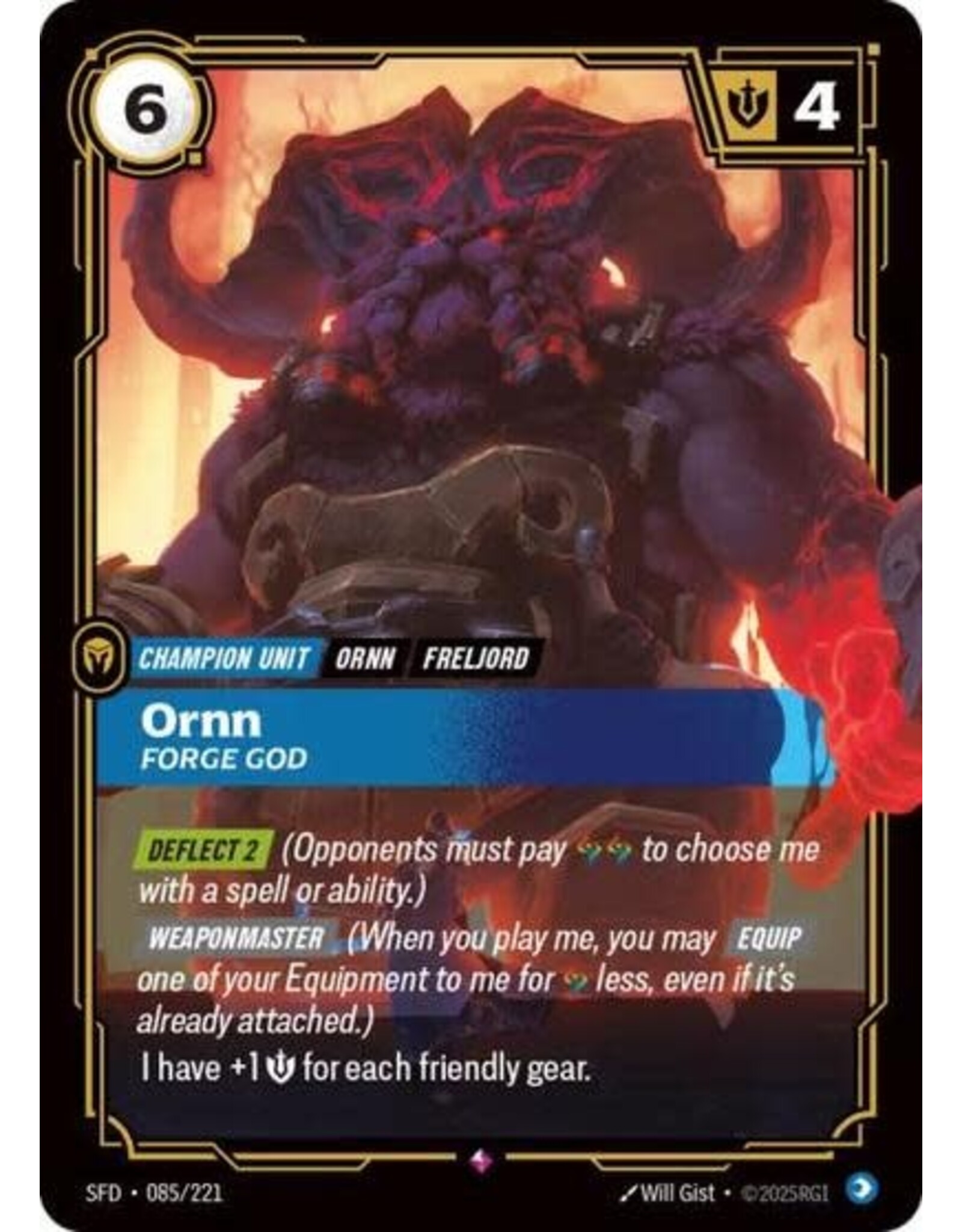 Ornn - Forge God - 085/221 (Foil, Rare)