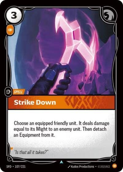 Strike Down - 107/221 (Normal, Uncommon)