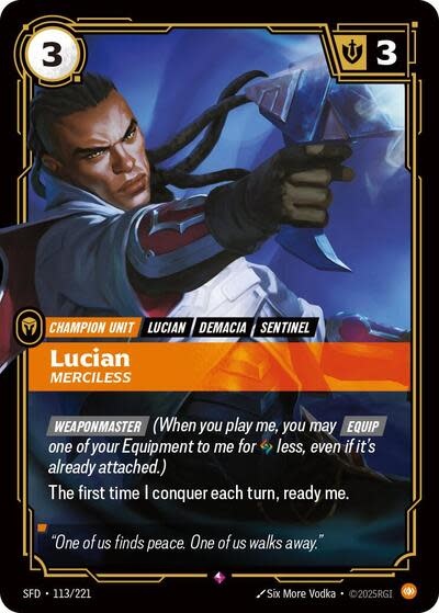 Lucian - Merciless - 113/221 (Foil, Rare)