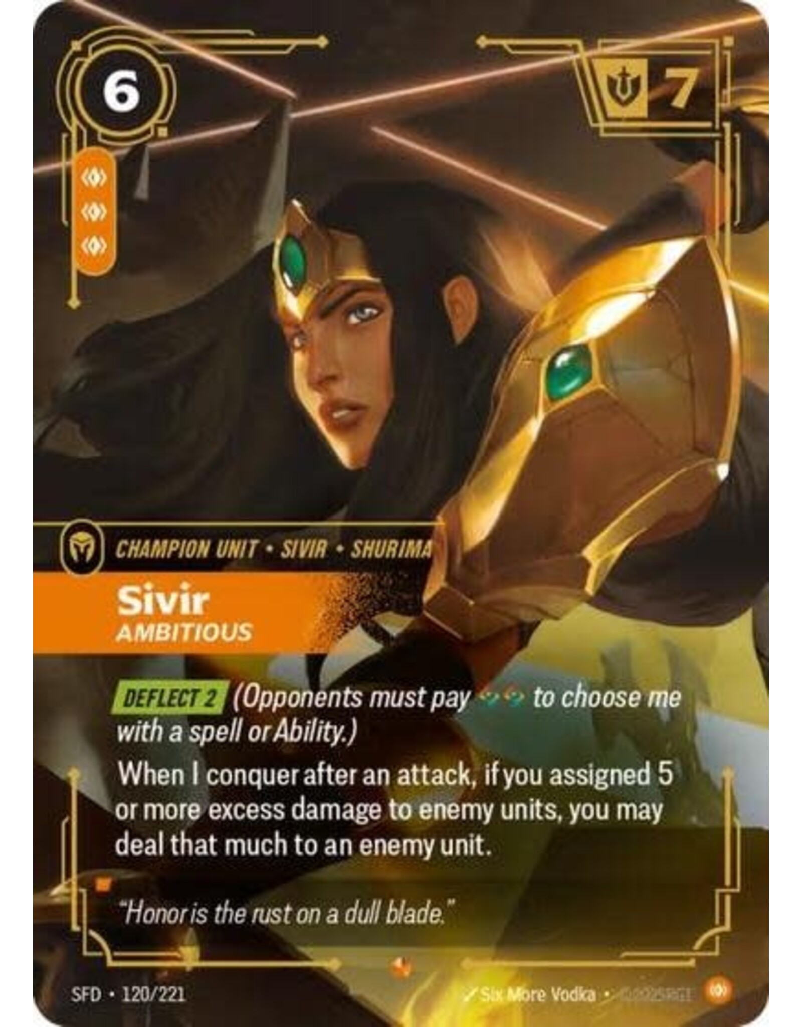 Sivir - Ambitious - 120/221 (Foil, Epic)