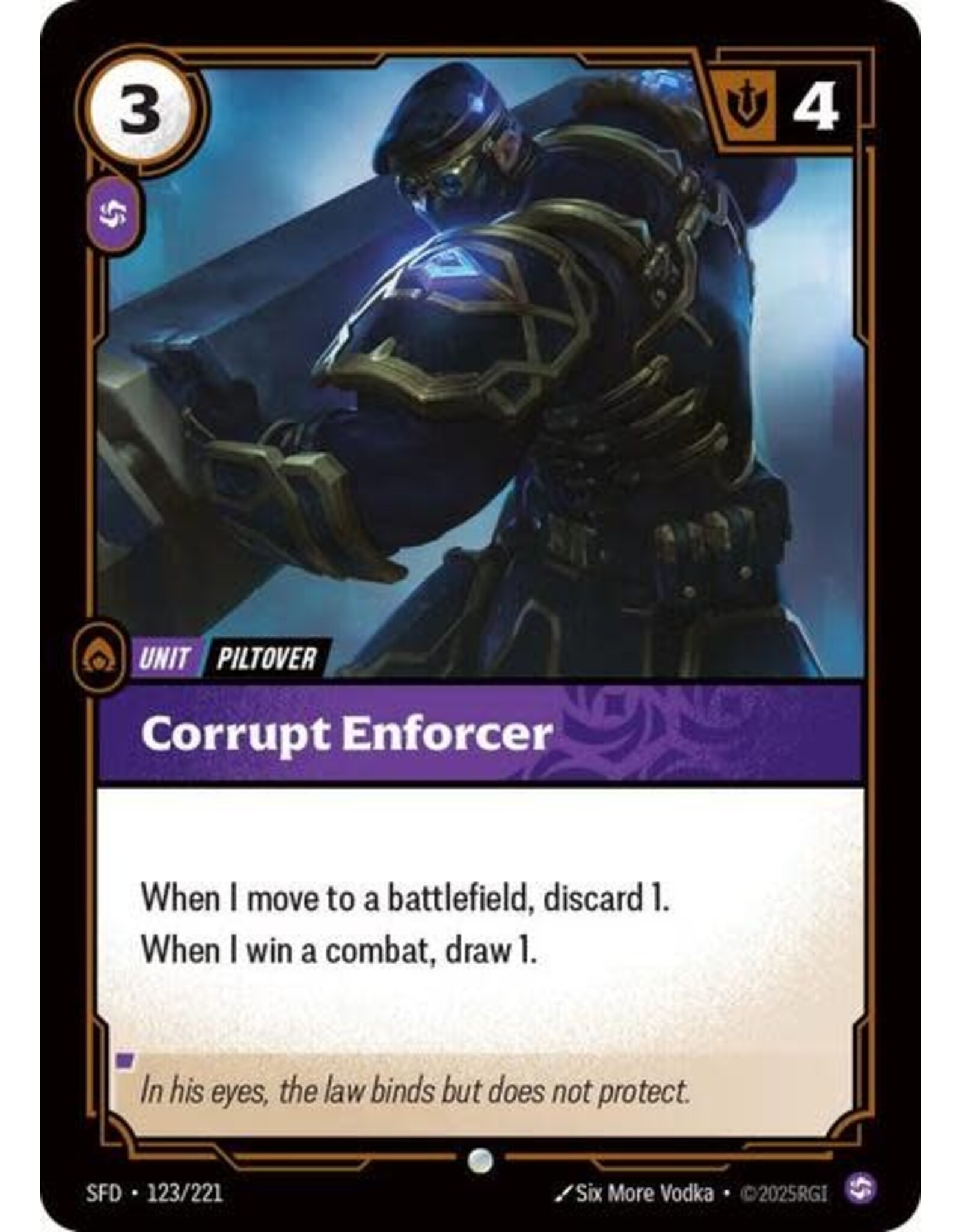 Corrupt Enforcer - 123/221 (Normal, Common)