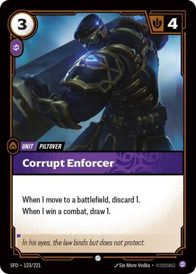 Corrupt Enforcer - 123/221 (Normal, Common)