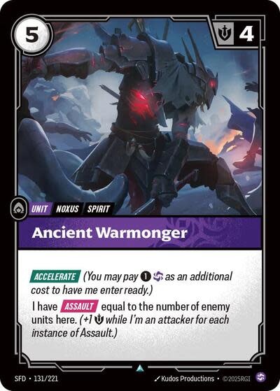 Ancient Warmonger - 131/221 (Normal, Uncommon)