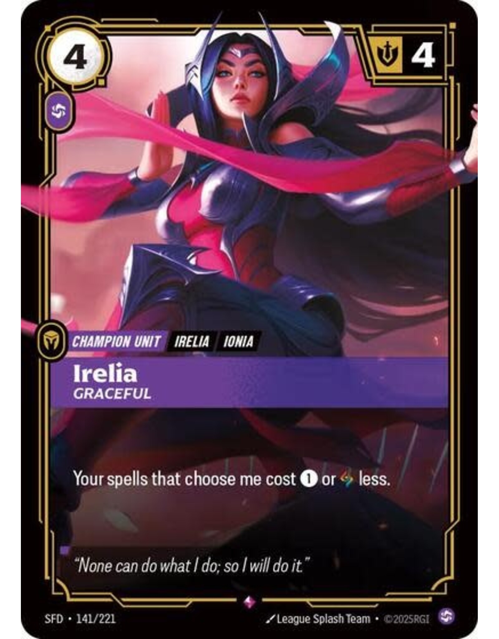Irelia - Graceful - 141/221 (Foil, Rare)