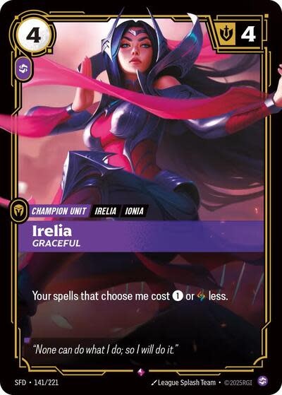 Irelia - Graceful - 141/221 (Foil, Rare)