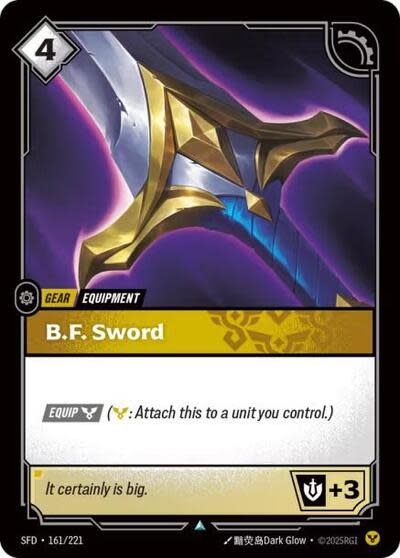B.F. Sword - 161/221 (Foil, Uncommon)