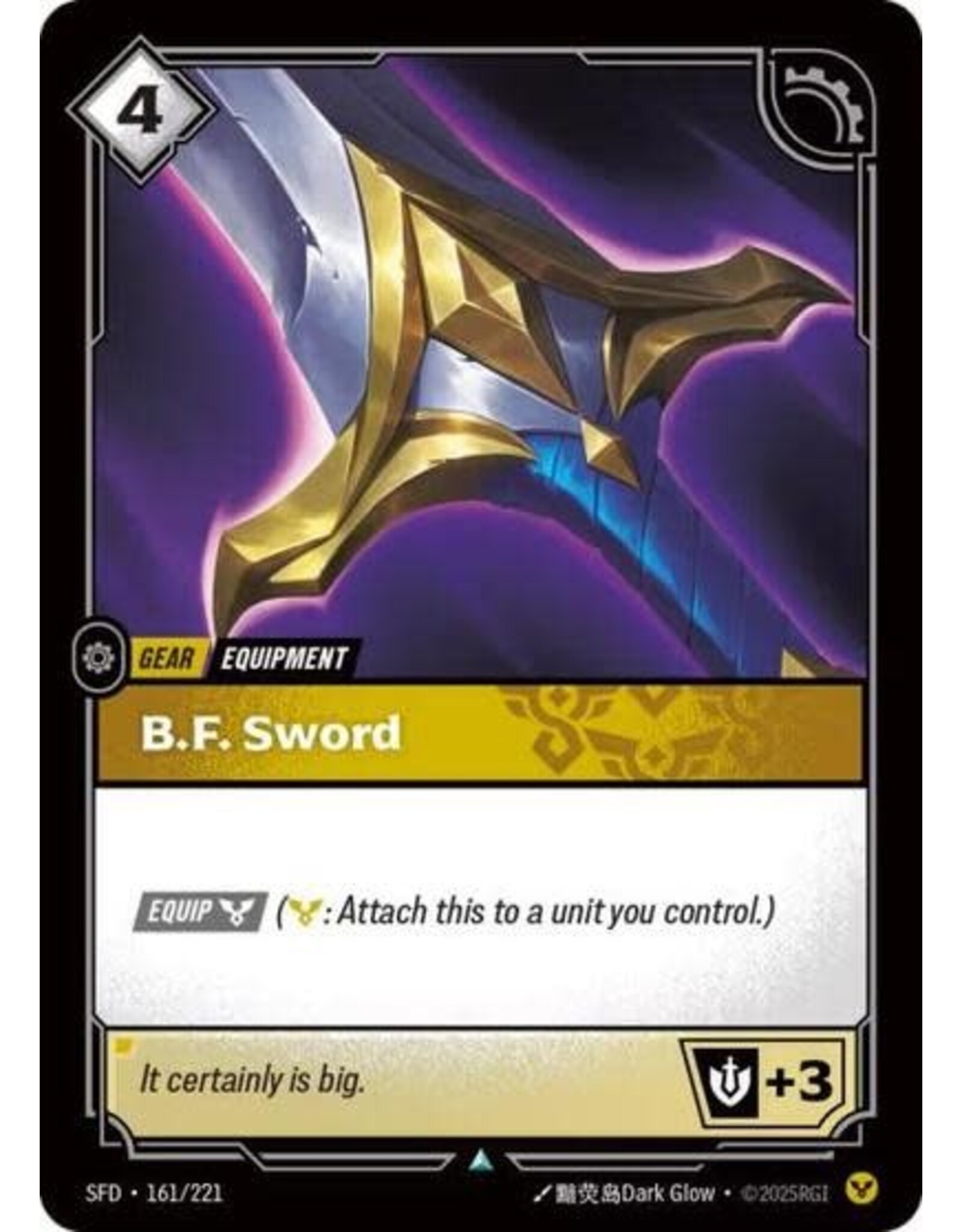 B.F. Sword - 161/221 (Normal, Uncommon)