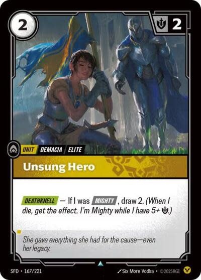 Unsung Hero - 167/221 (Normal, Uncommon)