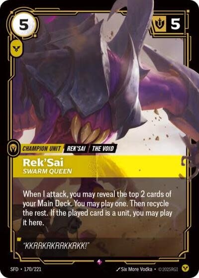 Rek'Sai - Swarm Queen - 170/221 (Foil, Rare)