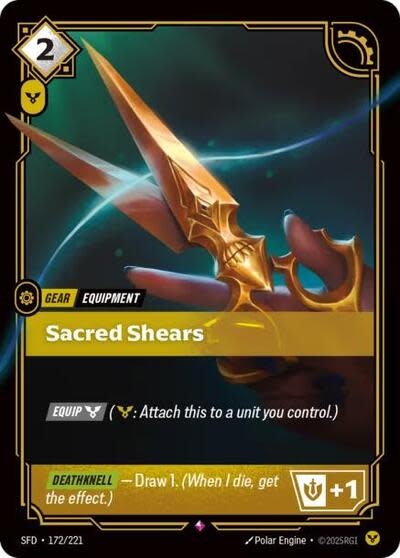 Sacred Shears - 172/221 (Foil, Rare)