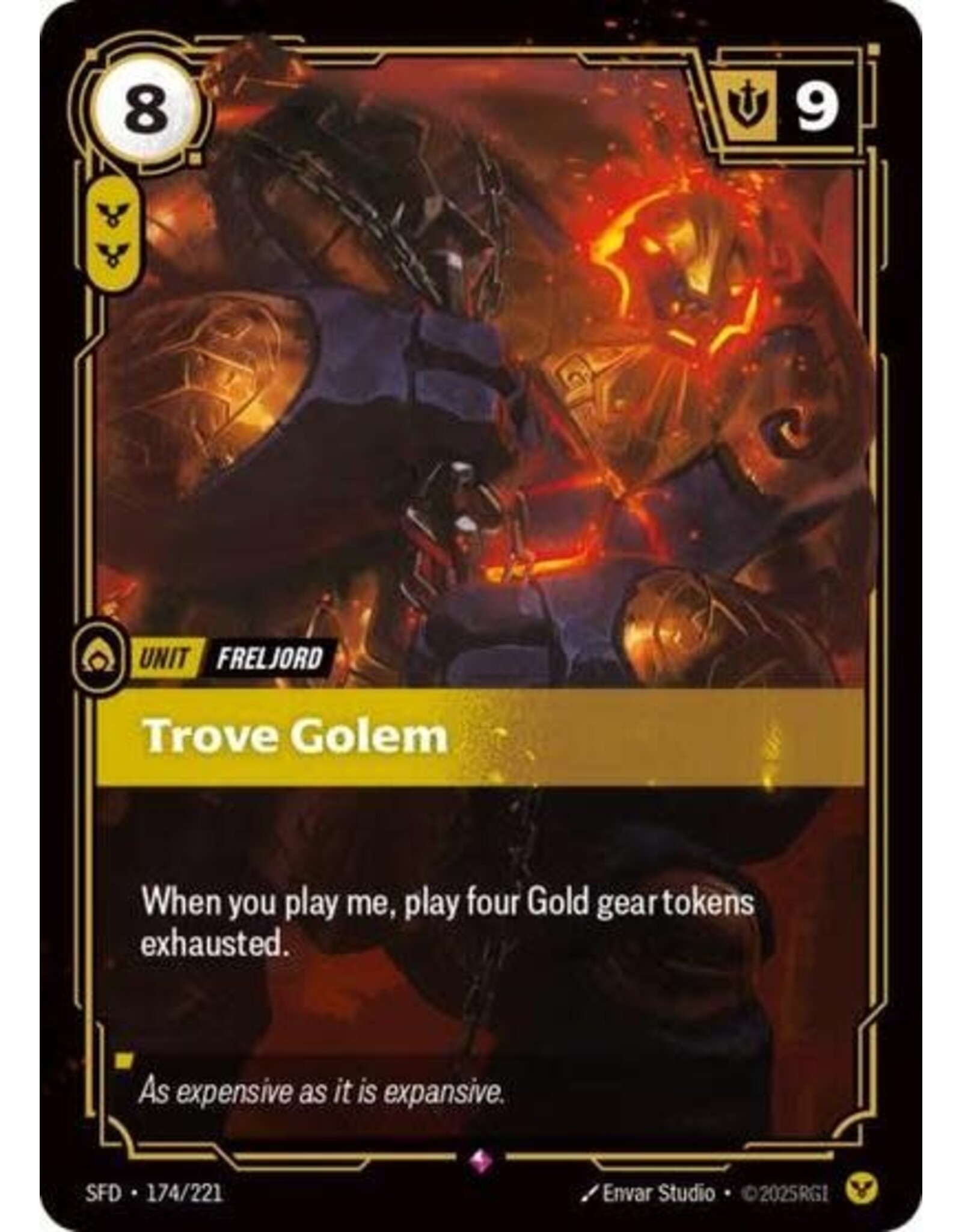 Trove Golem - 174/221 (Foil, Rare)