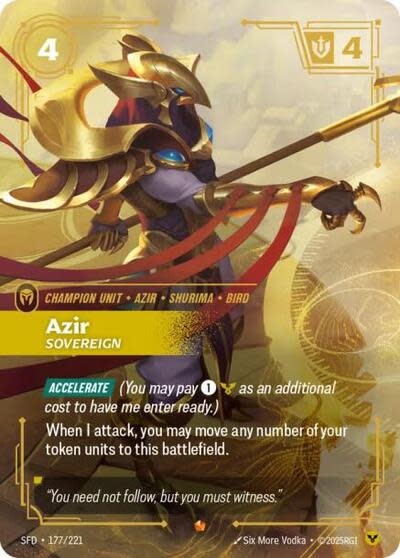 Azir - Sovereign - 177/221 (Foil, Epic)
