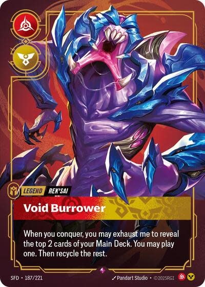 Rek'sai - Void Burrower - 187/221 (Foil, Rare)
