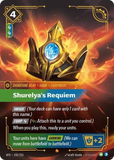 Shurelya's Requiem - 192/221 (Foil, Epic)
