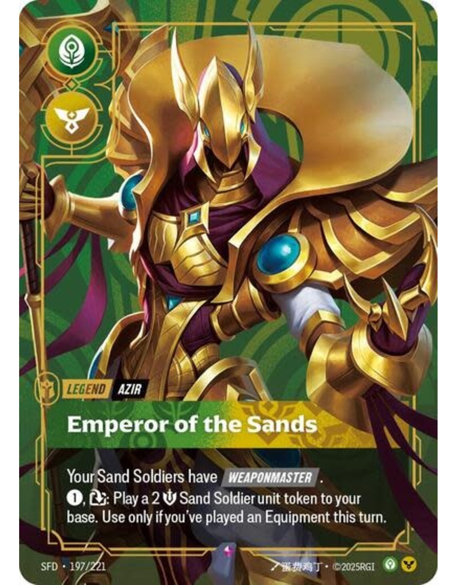 Azir - Emperor of the Sands - 197/221 (Foil, Rare)
