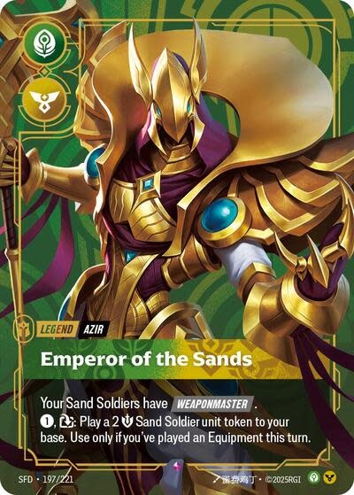 Azir - Emperor of the Sands - 197/221 (Foil, Rare)