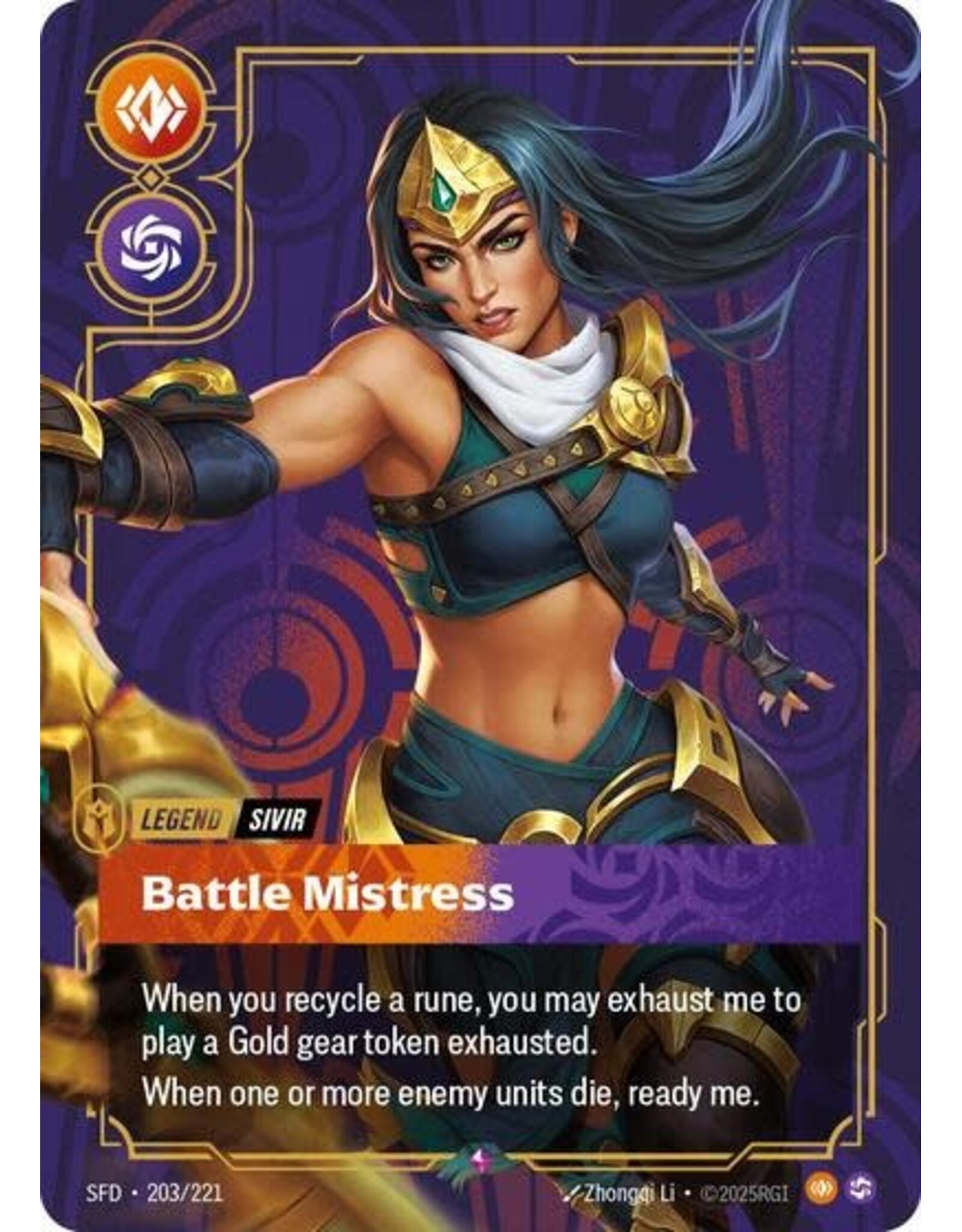 Sivir - Battle Mistress - 203/221 (Foil, Rare)