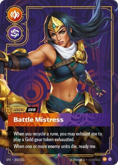 Sivir - Battle Mistress - 203/221 (Foil, Rare)