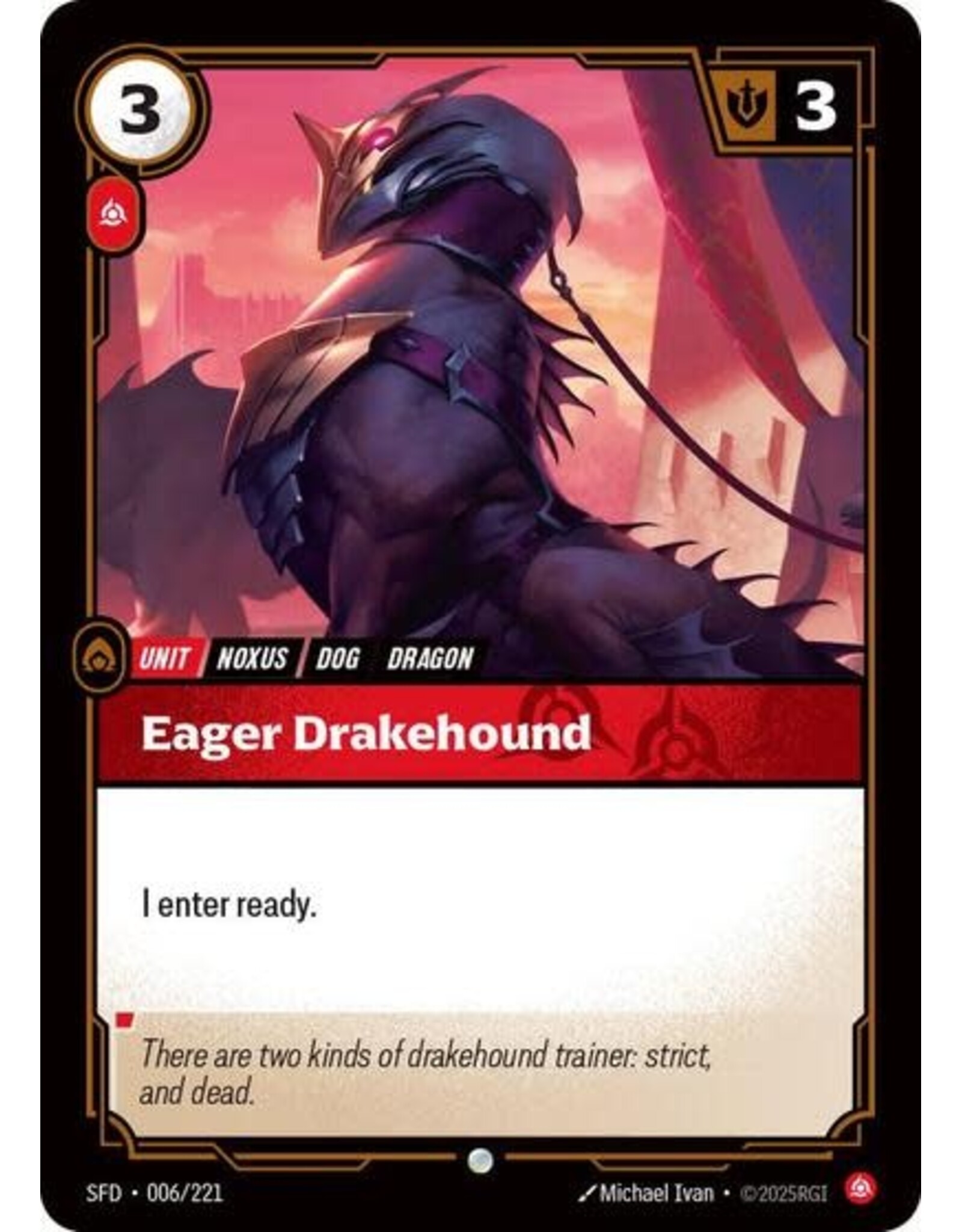 Eager Drakehound - 006/221 (Normal, Common)