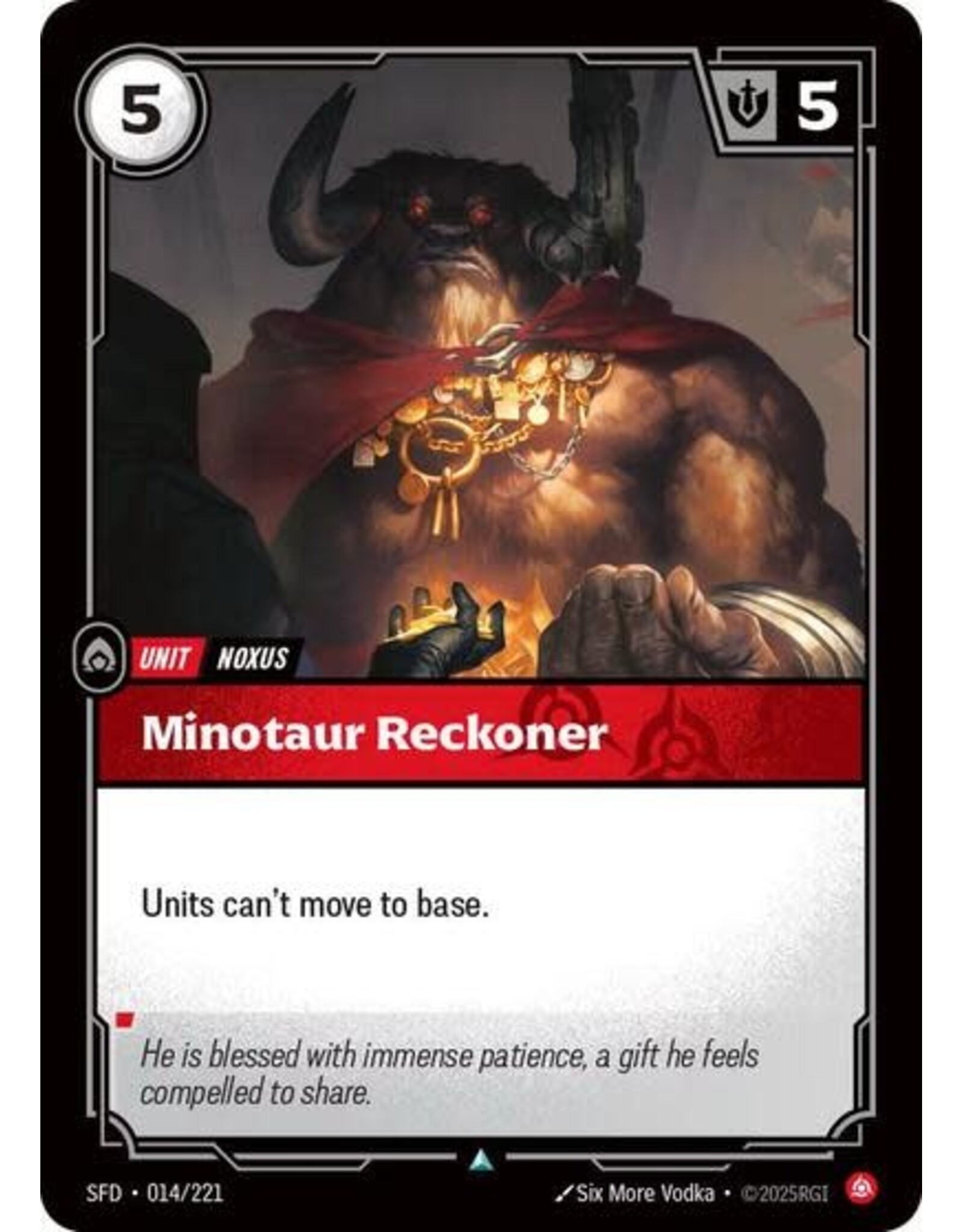 Minotaur Reckoner - 014/221 (Normal, Uncommon)