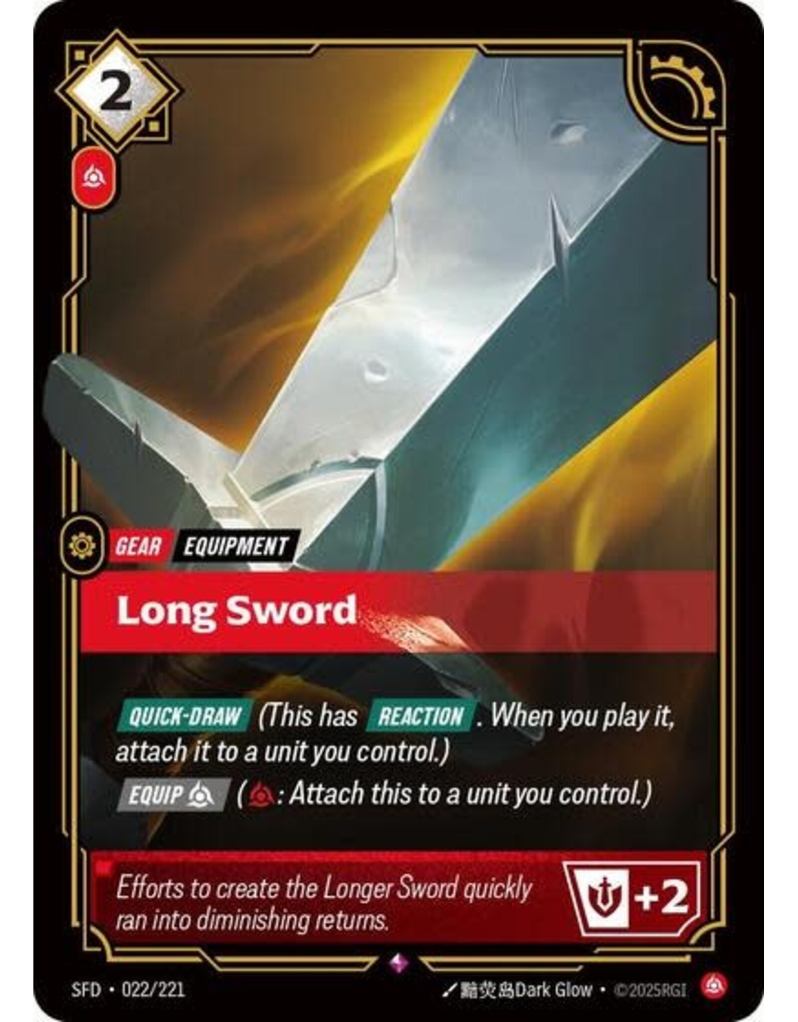Long Sword - 022/221 (Foil, Rare)