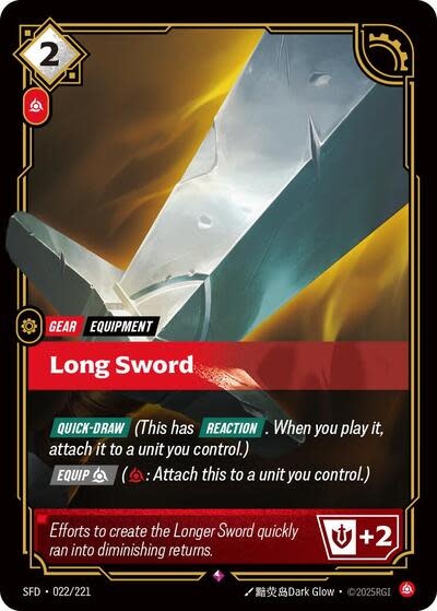 Long Sword - 022/221 (Foil, Rare)