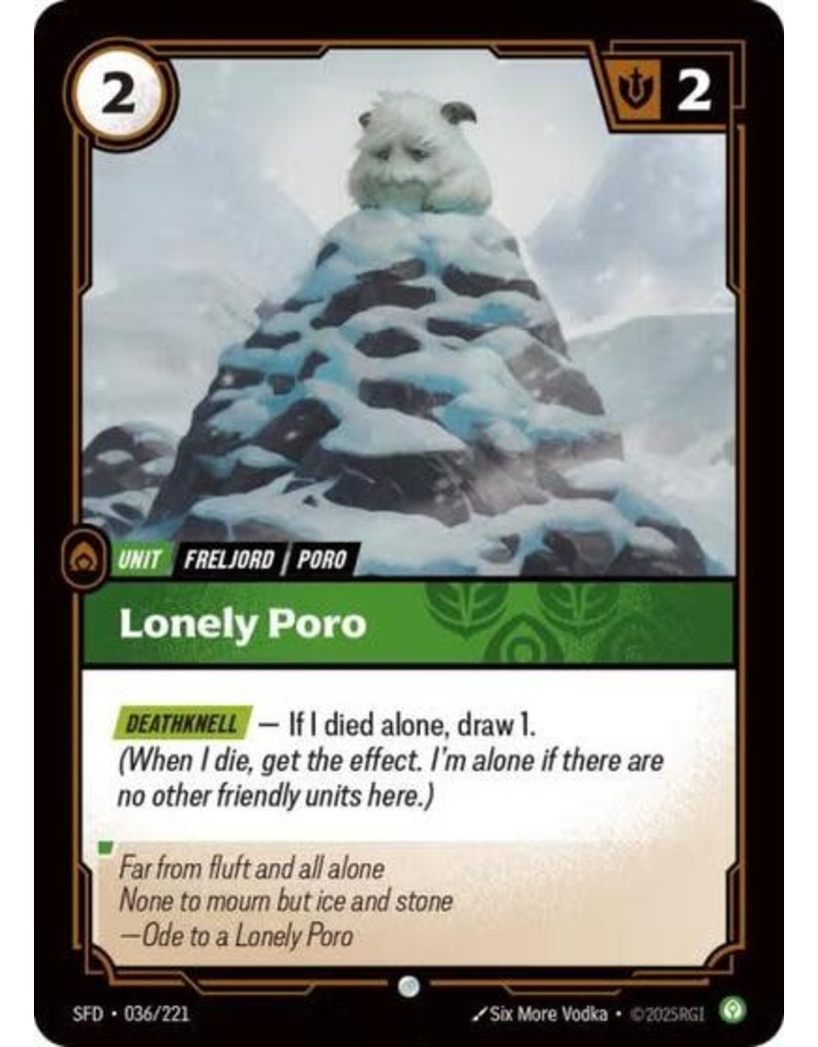Lonely Poro - 036/221 (Foil, Common)