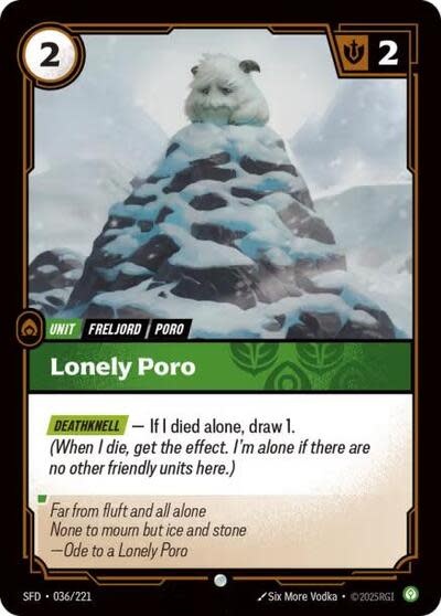 Lonely Poro - 036/221 (Foil, Common)