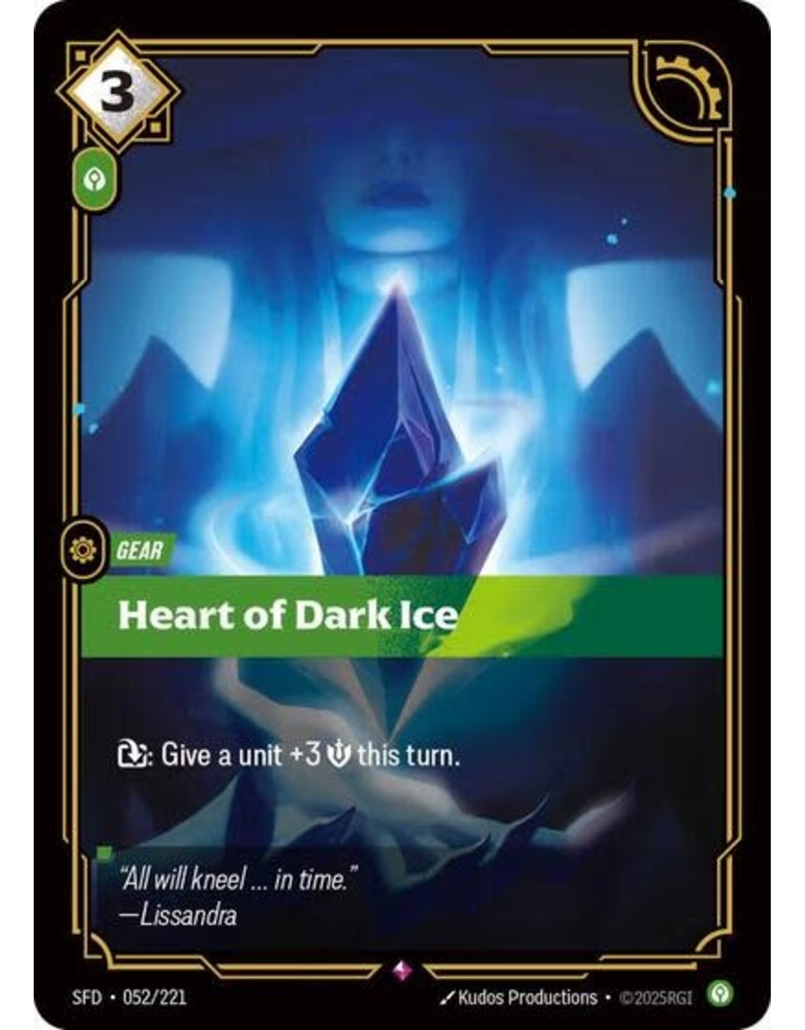 Heart of Dark Ice - 052/221 (Foil, Rare)