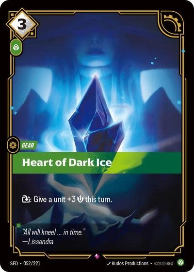 Heart of Dark Ice - 052/221 (Foil, Rare)