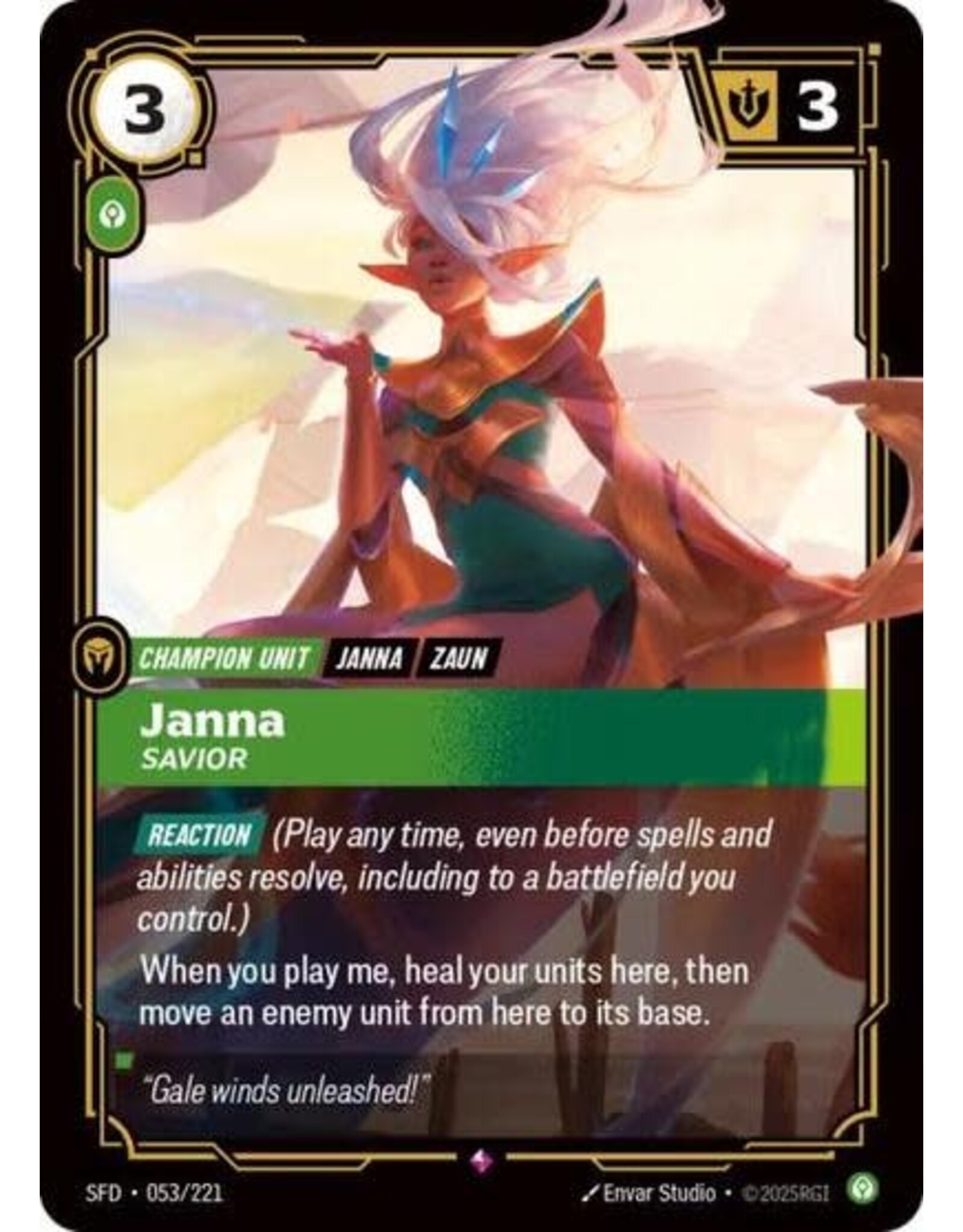 Janna - Savior - 053/221 (Foil, Rare)