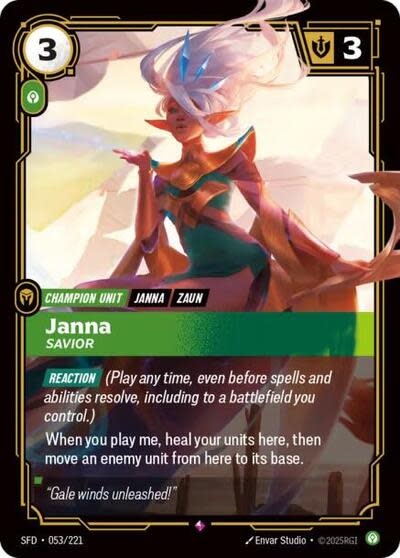 Janna - Savior - 053/221 (Foil, Rare)