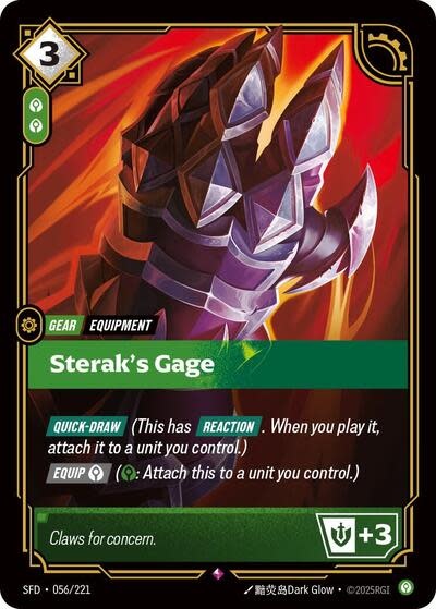 Sterak's Gage - 056/221 (Foil, Rare)