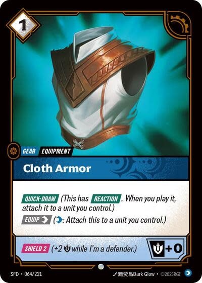 Cloth Armor - 064/221 (Foil, Common)