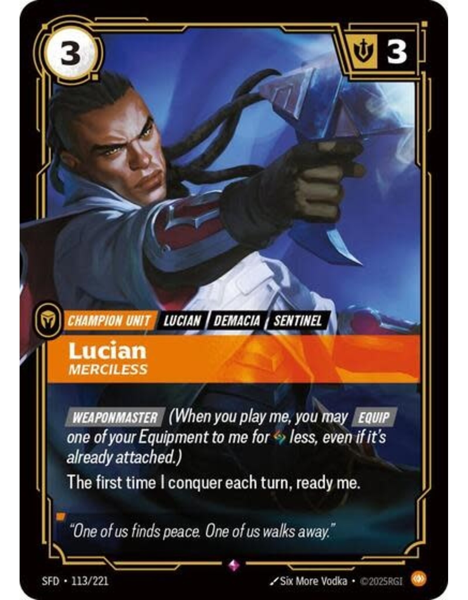 Lucian - Merciless - 113/221 (Foil, Rare)