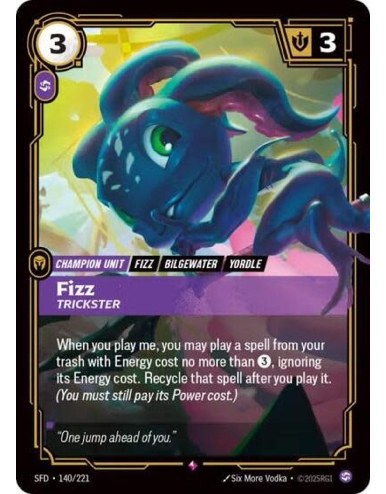 Fizz - Trickster - 140/221 (Foil, Rare)