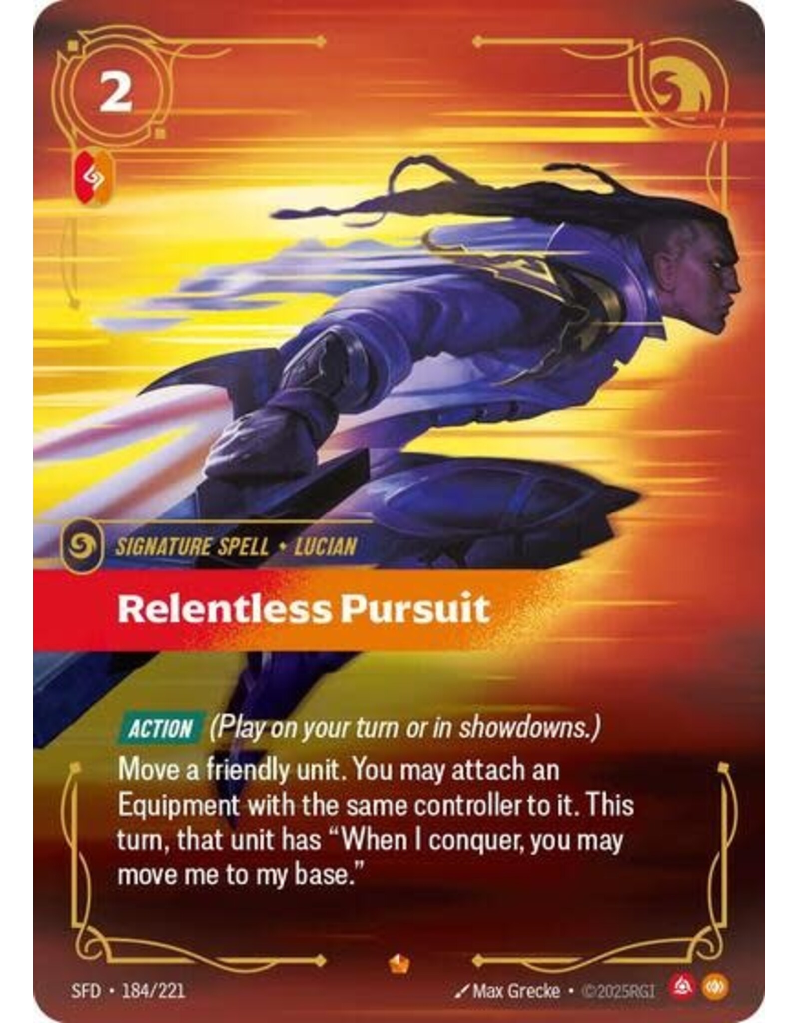 Relentless Pursuit - 184/221 (Foil, Epic)