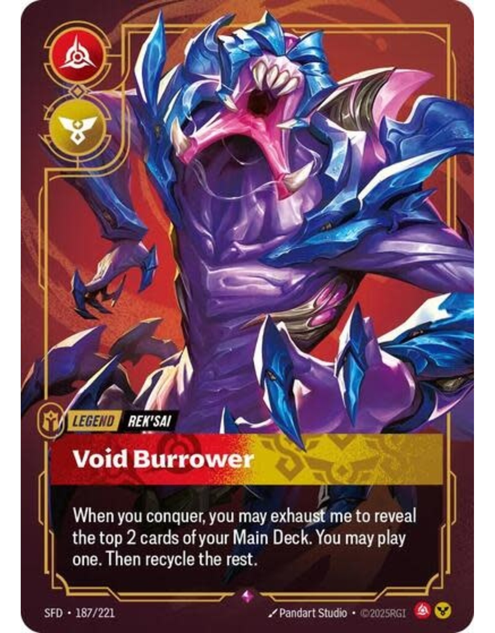 Rek'sai - Void Burrower - 187/221 (Foil, Rare)