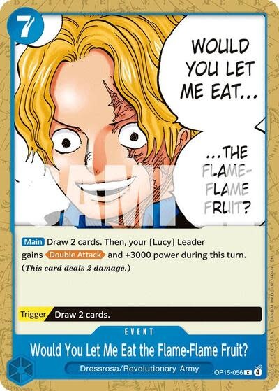 Would You Let Me Eat the Flame-Flame Fruit? - OP15-056 (Normal, C)