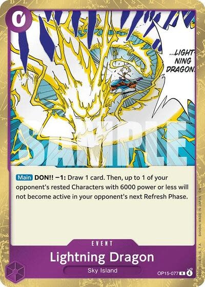 Lightning Dragon - OP15-077 (Foil, R)