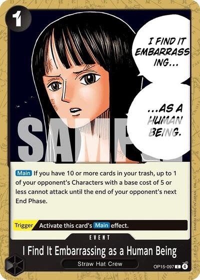 I Find It Embarrassing as a Human Being - OP15-097 (Normal, C)