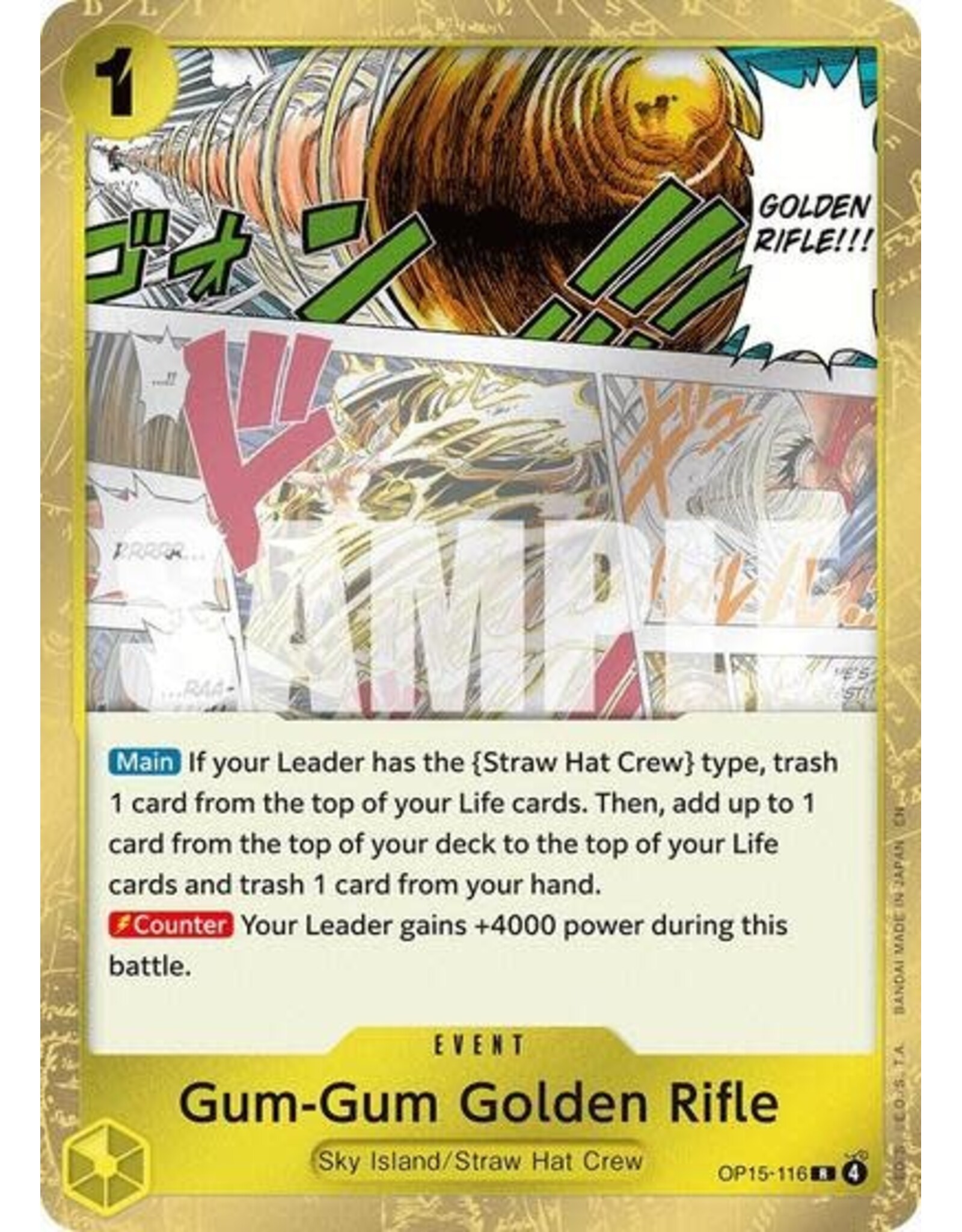 Gum-Gum Golden Rifle - OP15-116 (Foil, R)